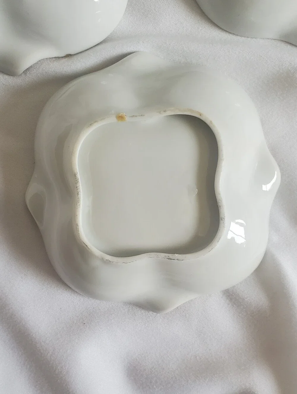 Wisconsin Porcelain Vtg Trinket Dish Trio Antique Car Motifs, 1895, 1896 & 1903